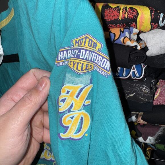 Y2K 2014 Harley Davidson Women’s Real Montana Longsleeve Shirt Size Large - Picture 3 of 6